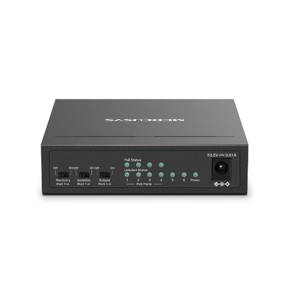 MS106LP 6-Port 10/100Mbps Desktop Switch with 4-Port PoE+