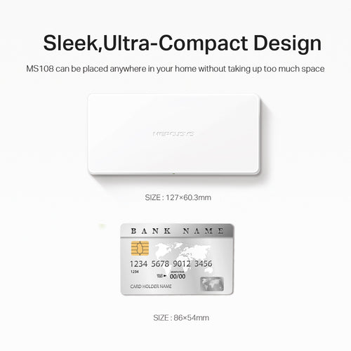 MS108 <br> 8-Port 10/100Mbps Desktop Switch