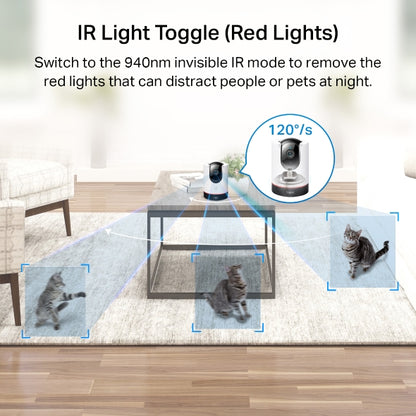 Tapo C225 Pan/Tilt AI Home Security Wi-Fi Camera