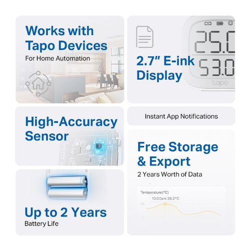 Tapo T315<br>Smart Temperature & Humidity Monitor