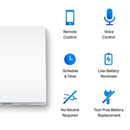 Tapo S210<br>Smart Light Switch, 1-Gang 1-Way