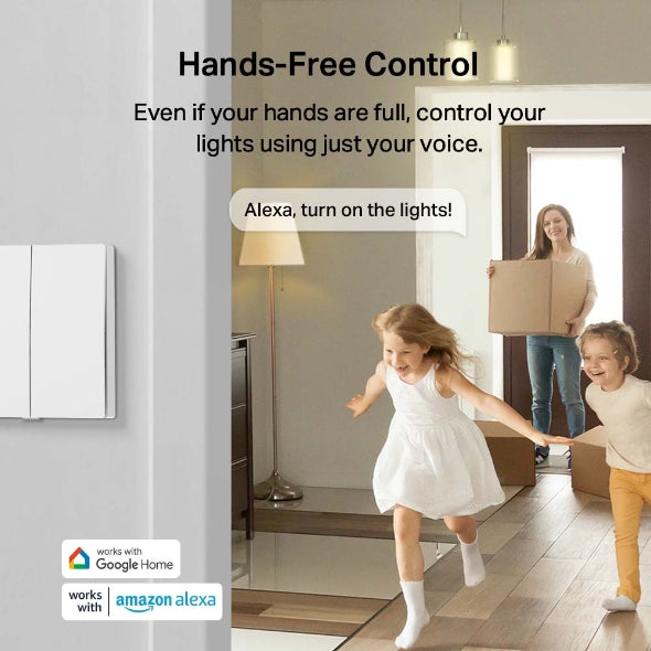 Tapo S220 Smart Light Switch, 2-Gang 1-Way