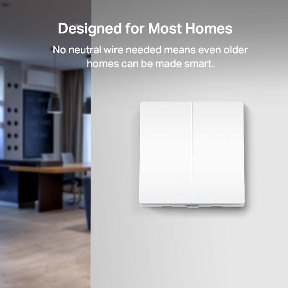 Tapo S220 Smart Light Switch, 2-Gang 1-Way