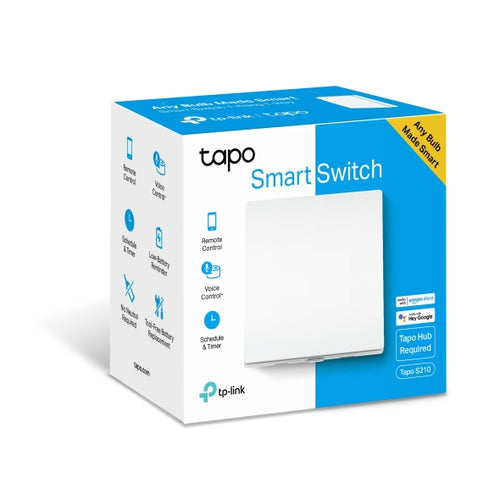 Tapo S210<br>Smart Light Switch, 1-Gang 1-Way