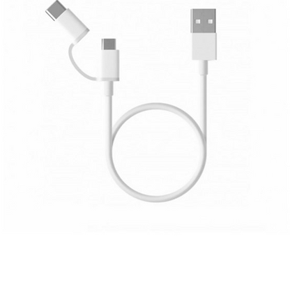 Mi 2-in-1 USB Cable (Micro USB to Type C) (100CM)