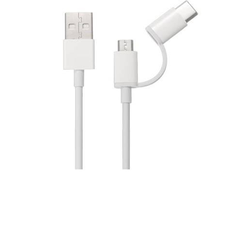 Mi 2-in-1 USB Cable (Micro USB to Type C) (100CM)